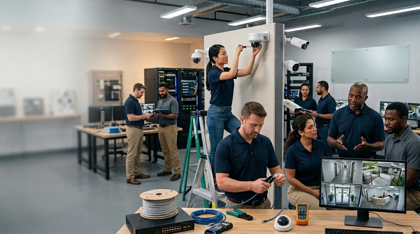 Hands-on CCTV camera training
